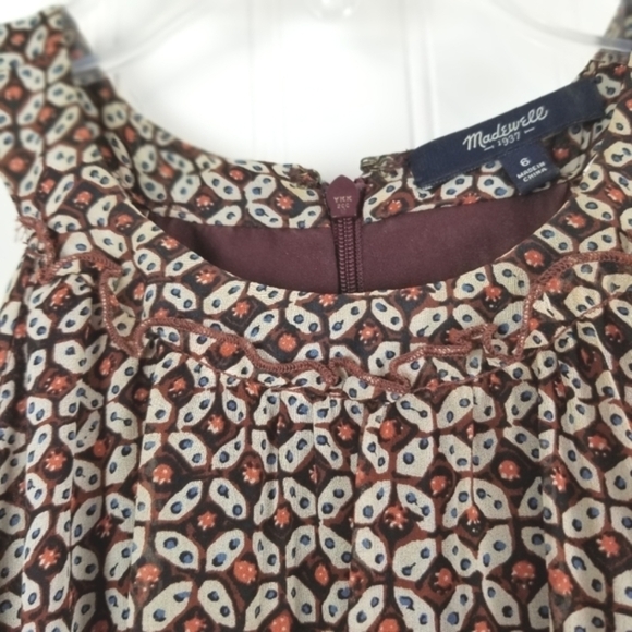 Madewell Silk Midi High Neck Halter Dress Size 6 Y2K Fairy Grunge Whimsigoth - Picture 4 of 11